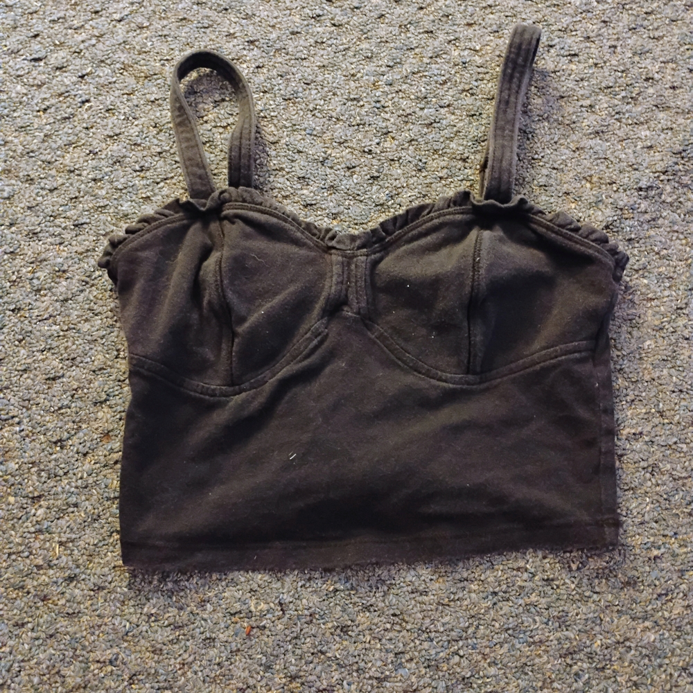 Forever 21 Black Bustier Camisole Top